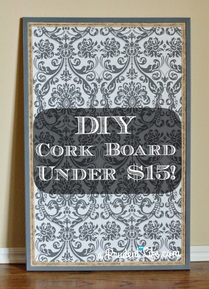 Cork Board Upgrade Drab to Fab Craft Room Project 3 Polished