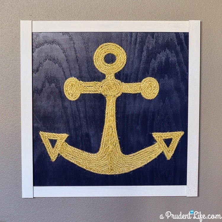 DIY String Art Nautical Sailboat Wall Art Kit, Make Your Own 12x12