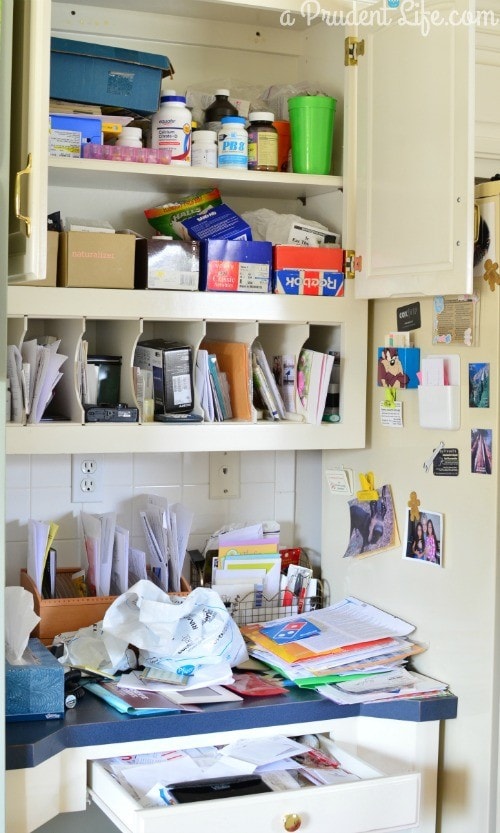 Organizing a Kitchen Office - Polished Habitat