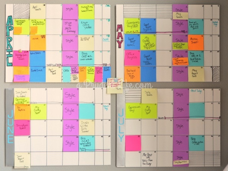 DIY Giant Post-it Wall Calendar  Diy calendar wall, Wall calendar, Diy  calendar