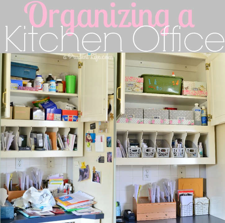 Organizing a Kitchen Office - Polished Habitat