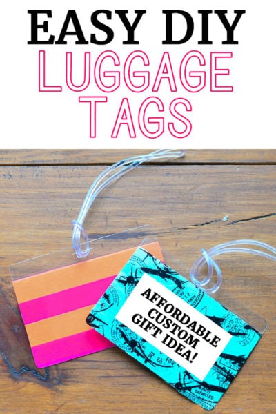 Diy Luggage Tags - Easy 5 Minute Gift Idea! - Polished Habitat