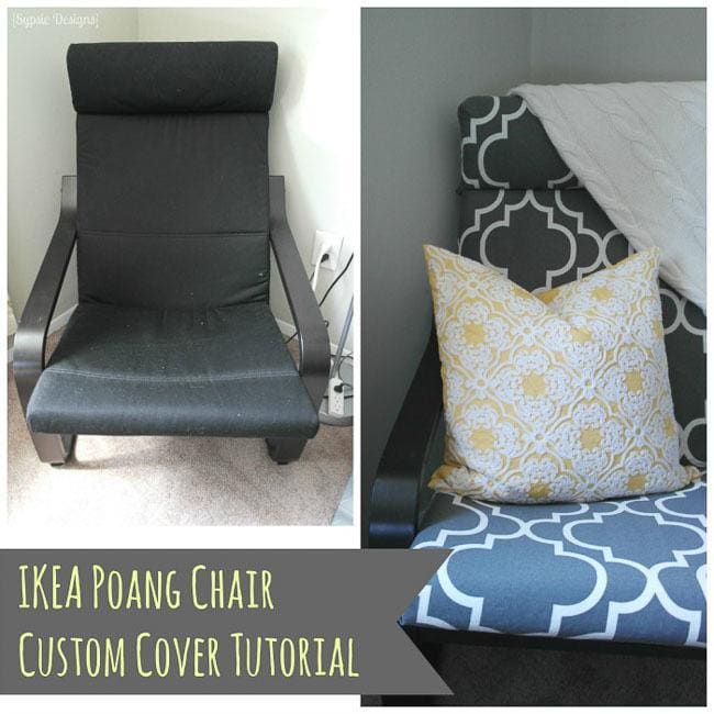 DIY IKEA Poang Chair Cover - Polished Habitat