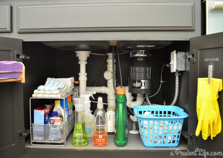 Under Sink Organizer! Keep under your sink nice and neat and even