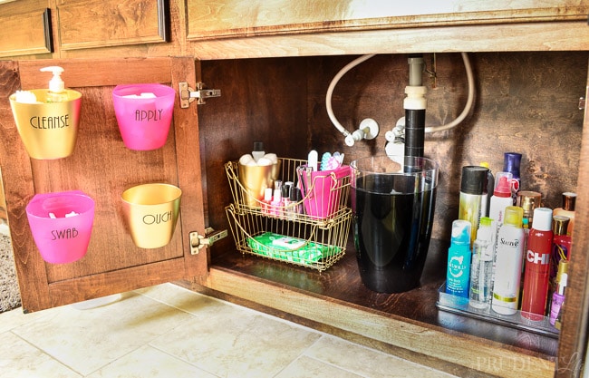 Organization Under the Bathroom Sink - A Thoughtful Place