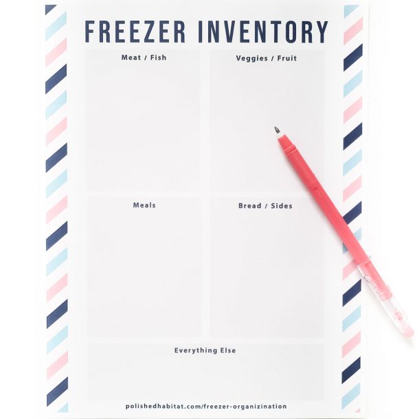 Freezer Organization: Best Containers & an Inventory Printable ...