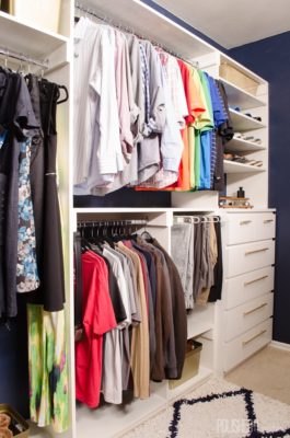 DIY Master Closet Before & After - Polished Habitat