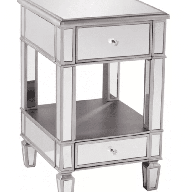 Mirrored Nightstands - 10 Cheap Options - Polished Habitat