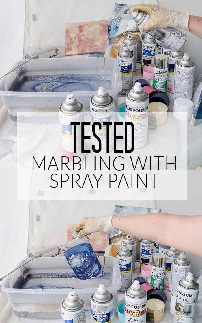 Marbling with Spray Paint - PROJECT FAIL! - Polished Habitat