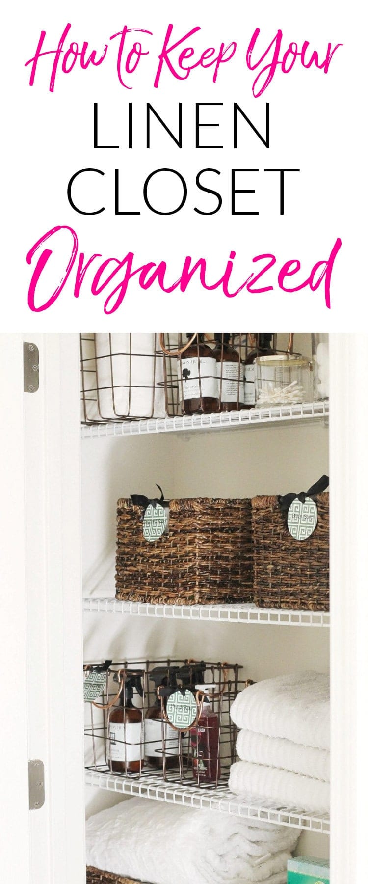 Linen Closet Organization {Affordable & Sustainable Tips} - Polished ...