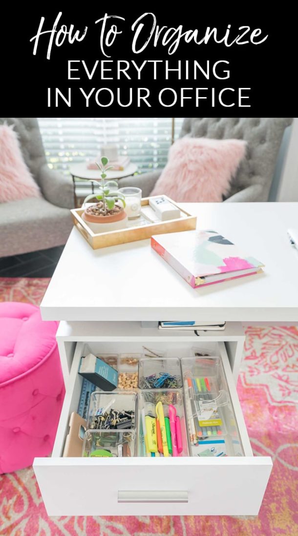 How to Organize a Home Office - Polished Habitat