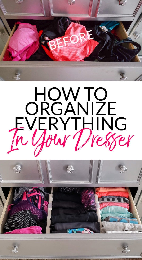 how to organize bras and tank tops in a drawer  Dresser drawers, Dresser  organization, Bedroom dresser organization