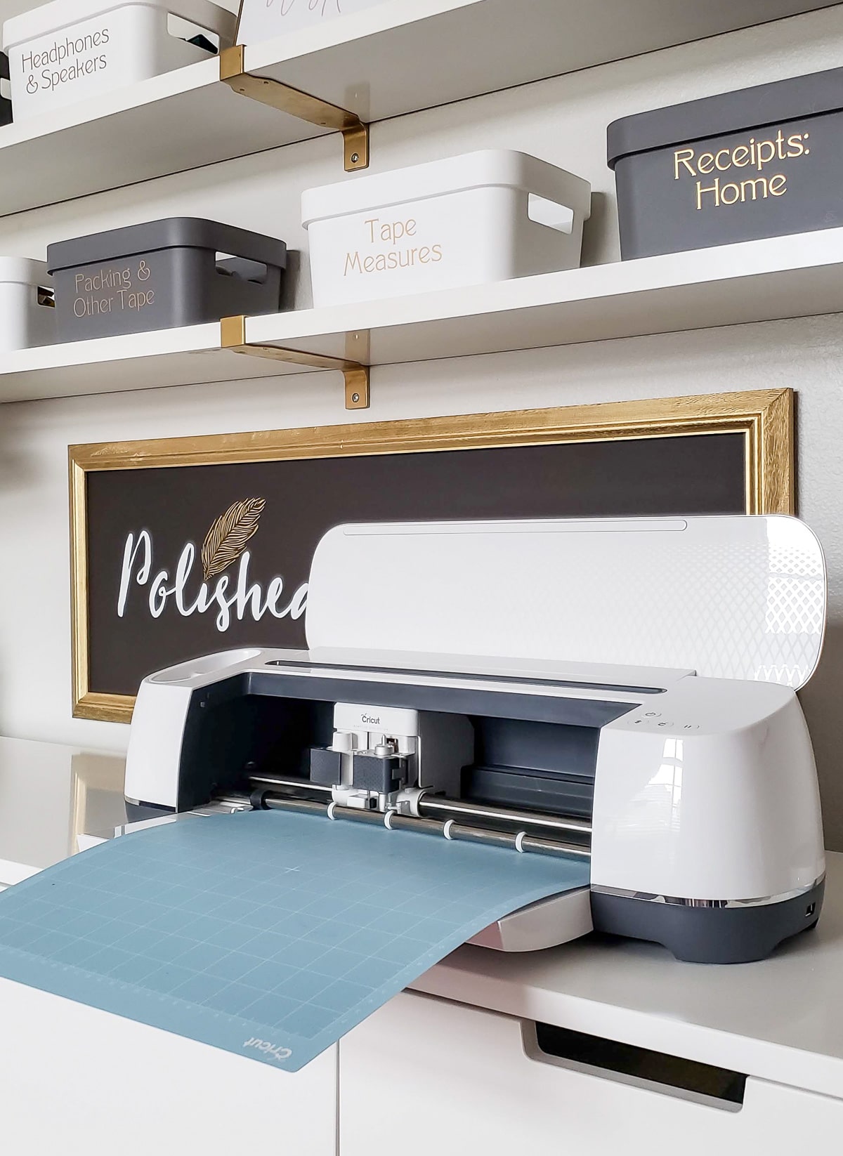 Staying Organized with the Cricut Maker & Custom Metallic Labels