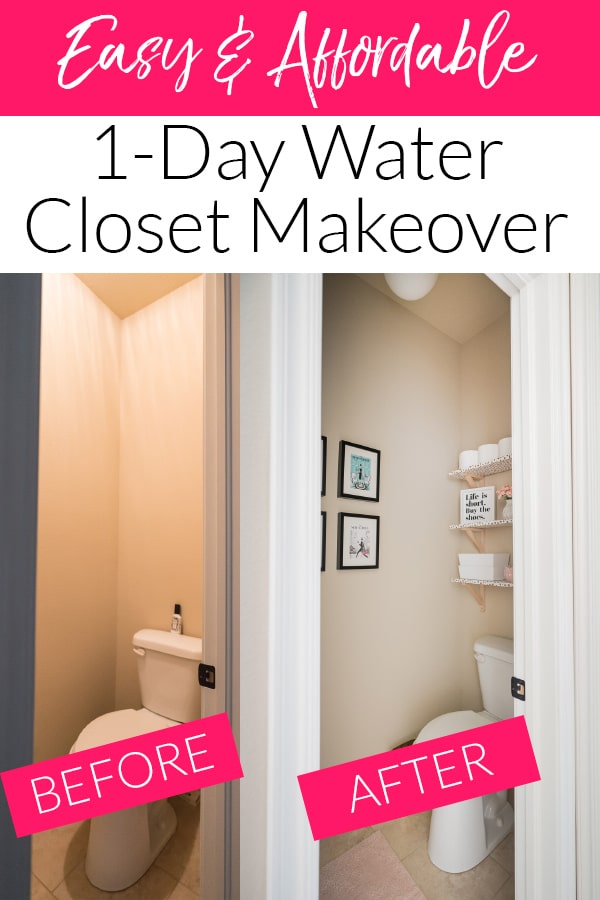 Adding Storage Over the Toilet {Water Closet Makeover} - Polished Habitat