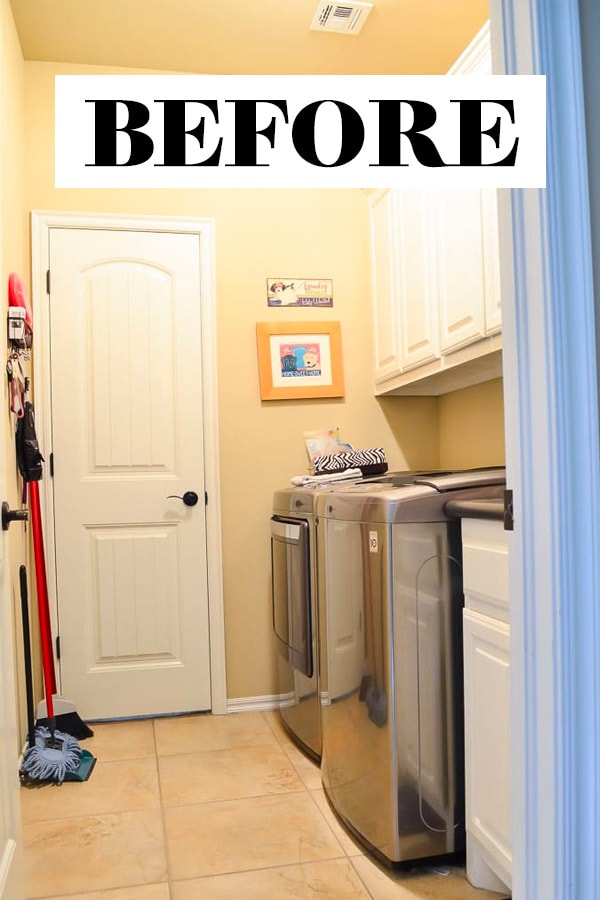Laundry Room Makeover!  Easy DIY Laundry Countertop 