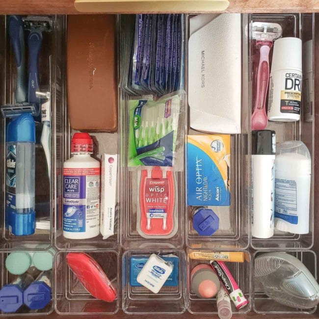 How To Organize Bathroom Drawers - Organization Obsessed