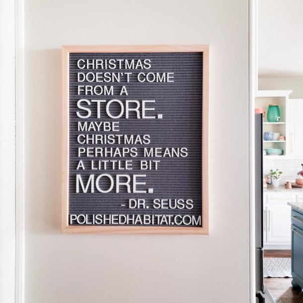 Christmas Letter Board Quotes &amp; Sayings - Polished Habitat