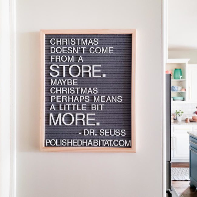 Christmas Letter Board Quotes Sayings Polished Habitat   Christmas Letter Board Sayings 4 650x650 