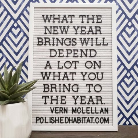 New Year's Letter Board Quotes - Polished Habitat