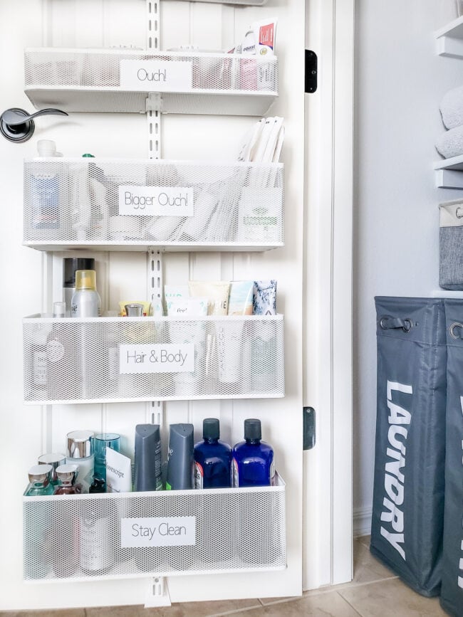 24 Ways to Organize a Bathroom Closet
