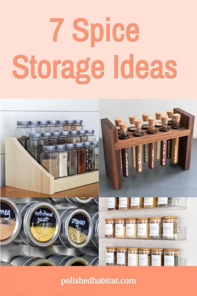 spice jar drawer * spice storage organization ideas * how to store